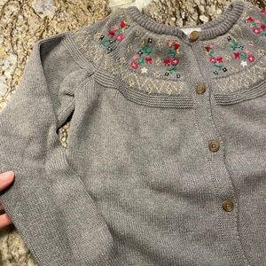 Hanna Andersson embroidered cardigan